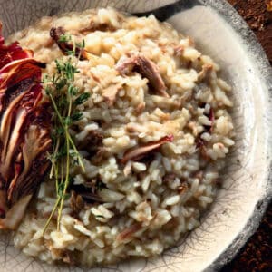 Gänsefond-Risotto